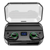 Wireless Touch Earbuds Noise Reduction T9 TWS True Binaural 5.0 Bluetooth Earphone 7000mAh IPX7 Waterproof Stereo Sport Headset
