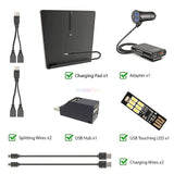 GEN 2 Upgraded Tesla Model 3 Y Mobile Phone Wireless Charger Accessories Kit Center Console Horizontally Charging Pad for iPhone