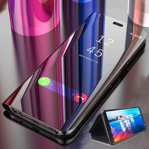 For Huawei Honor 20 Lite Case Luxury Smart Mirror Flip Cover On Honor 20 Lite MAR-LX1H 6.15 inch Accessory Fundas Coque
