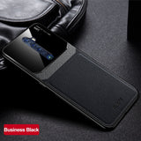 Phone Case for OPPO Reno 2 2z Case Luxury Business PC Grained Leather Shockproof Back Case for Reno 2 Reno 2z 3 Case Accessories