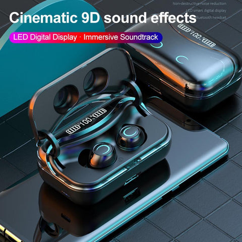 G08 Bluetooth 5.1 Earphone Touch Control Wireless Headphons HiFi IPX4 Waterproof Earbuds Headset with LED Display Charging Box