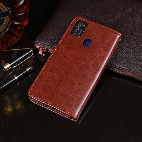 For Samsung M21 Case Flip Wallet Business Leather Capa Phone Case for Samsung Galaxy M21 Cover Fundas Accessories