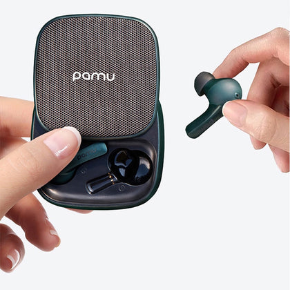 PaMu Slide True Wireless Earphones Noise Cancelling Bluetooth Headset TWS Earbuds With Charging Box And Dual Mic