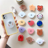 New hot-selling universal cute cartoon foldable mobile phone finger ring bracket handle airbag bracket accessories for iPhone