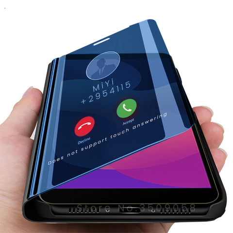 smart mirror flip cover for huawei honor 9s 2020 xonor 9 s s9 honor9s moa-lx9 5.45'' phone magnetic stand book coque fundas