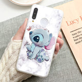 Phone Case For Huawei P30 P20 P40 Honor 9A 9S 8X 9X Mate 20 10 Lite Pro Y6 Y7 Y9 P Smart 2020 2019 Z Cartoon Stitch Silicon Case