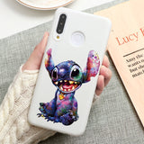 Phone Case For Huawei P30 P20 P40 Honor 9A 9S 8X 9X Mate 20 10 Lite Pro Y6 Y7 Y9 P Smart 2020 2019 Z Cartoon Stitch Silicon Case