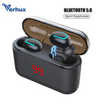 Bluetooth Earphones 5.0   HBQ  Q32 TWS Wireless Headphones Stereo Earphone Mic Handsfree Music Sports Earbuds Phone Headset