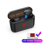 Bluetooth Earphones 5.0   HBQ  Q32 TWS Wireless Headphones Stereo Earphone Mic Handsfree Music Sports Earbuds Phone Headset