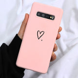 Pink Lovers Case For Samsung Galaxy A31 S20 Ultra S9 S8 S10 Plus S6 S7 Edge Note 8 9 10 Pro A71 A51 A10 A30 A40 A50 A60 A70 Case